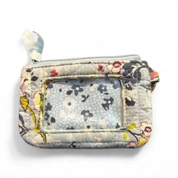 Vera Bradley Floral Card Holder Blue Cream - Picture 2 of 6